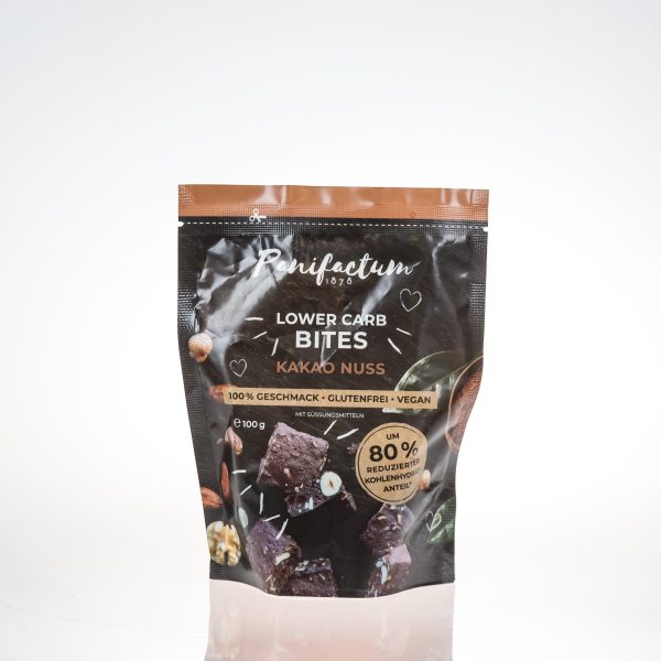 Μπουκίτσες Lower Carb cookies bites κακάο και ξηρούς καρπούς χωρίς γλουτένη